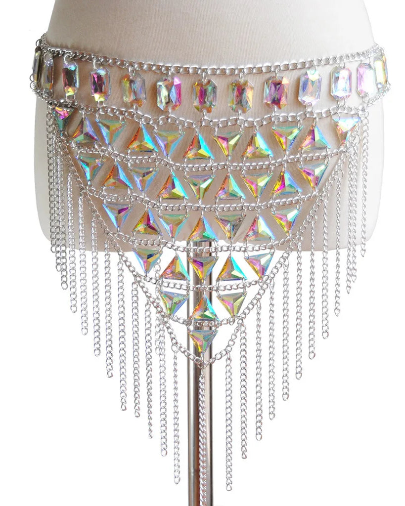 Skirt Festival Sexy Outfit Acrylic Gems festival outfit