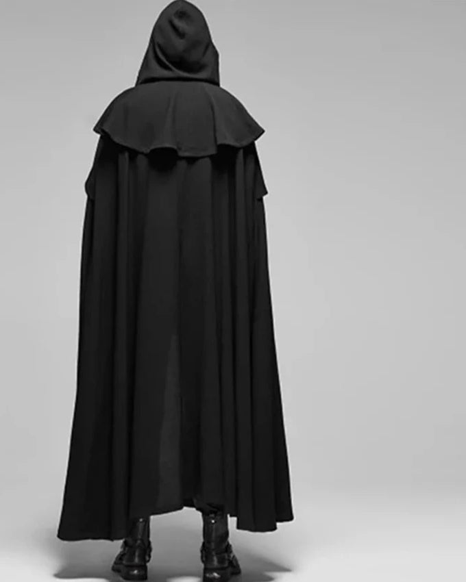 Black Hooded Cloak Cape