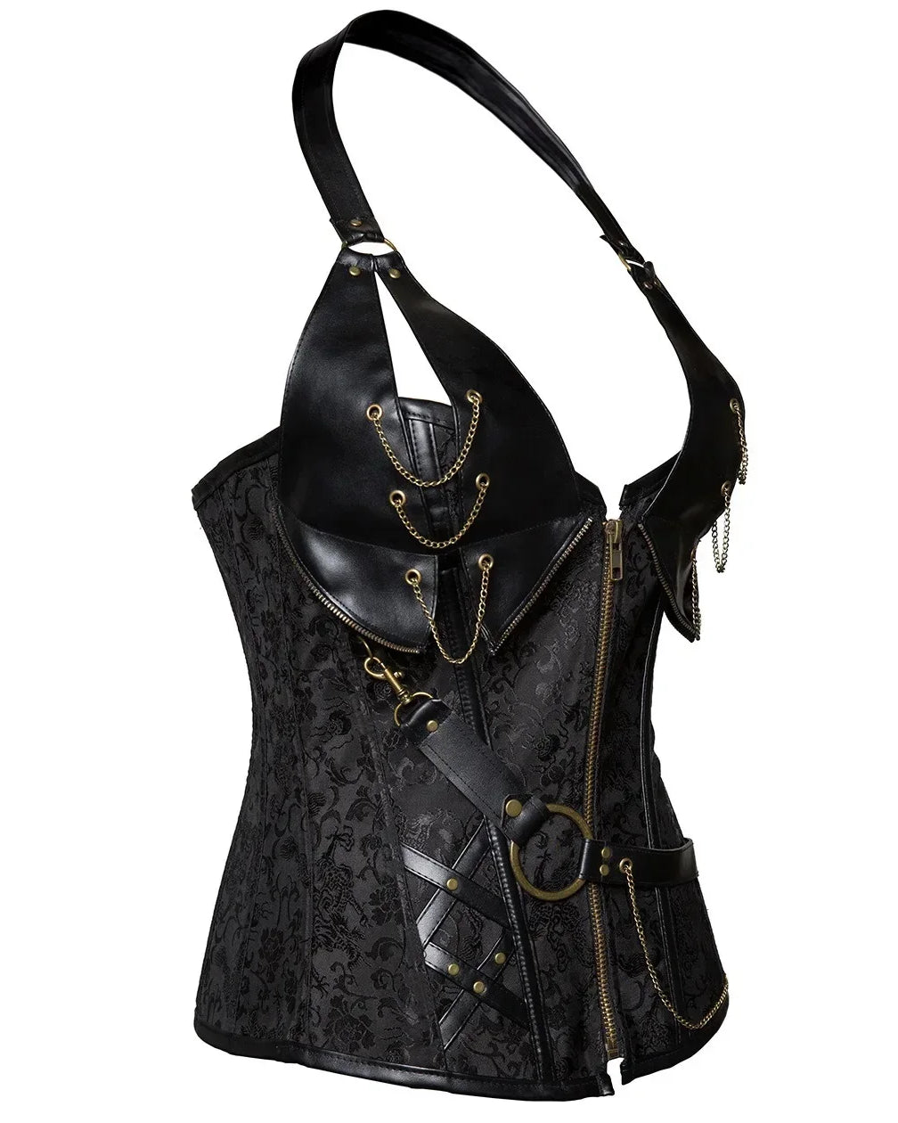 Costumes Faux Leather Top