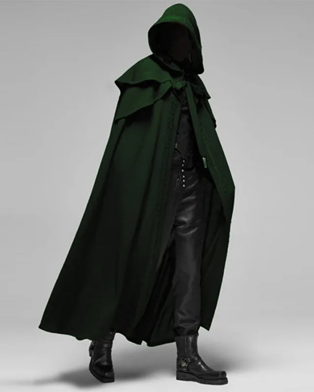 Green Hooded Cloak Cape