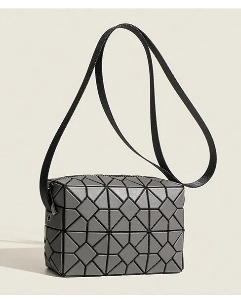 Grey Geometric Handbag