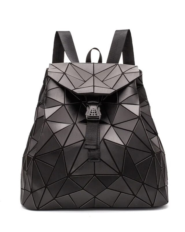 Holographic Backpack Rave Festival Black