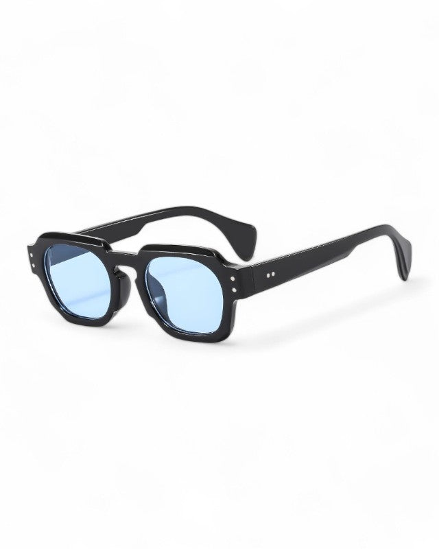 MARBELLA-SquareRetroSunglasses Black and Blue