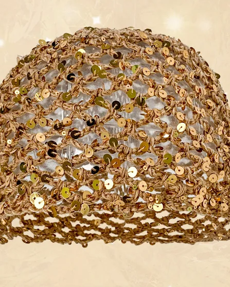 Mesh Sequined Beanie