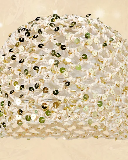 Mesh Sequined Beanie