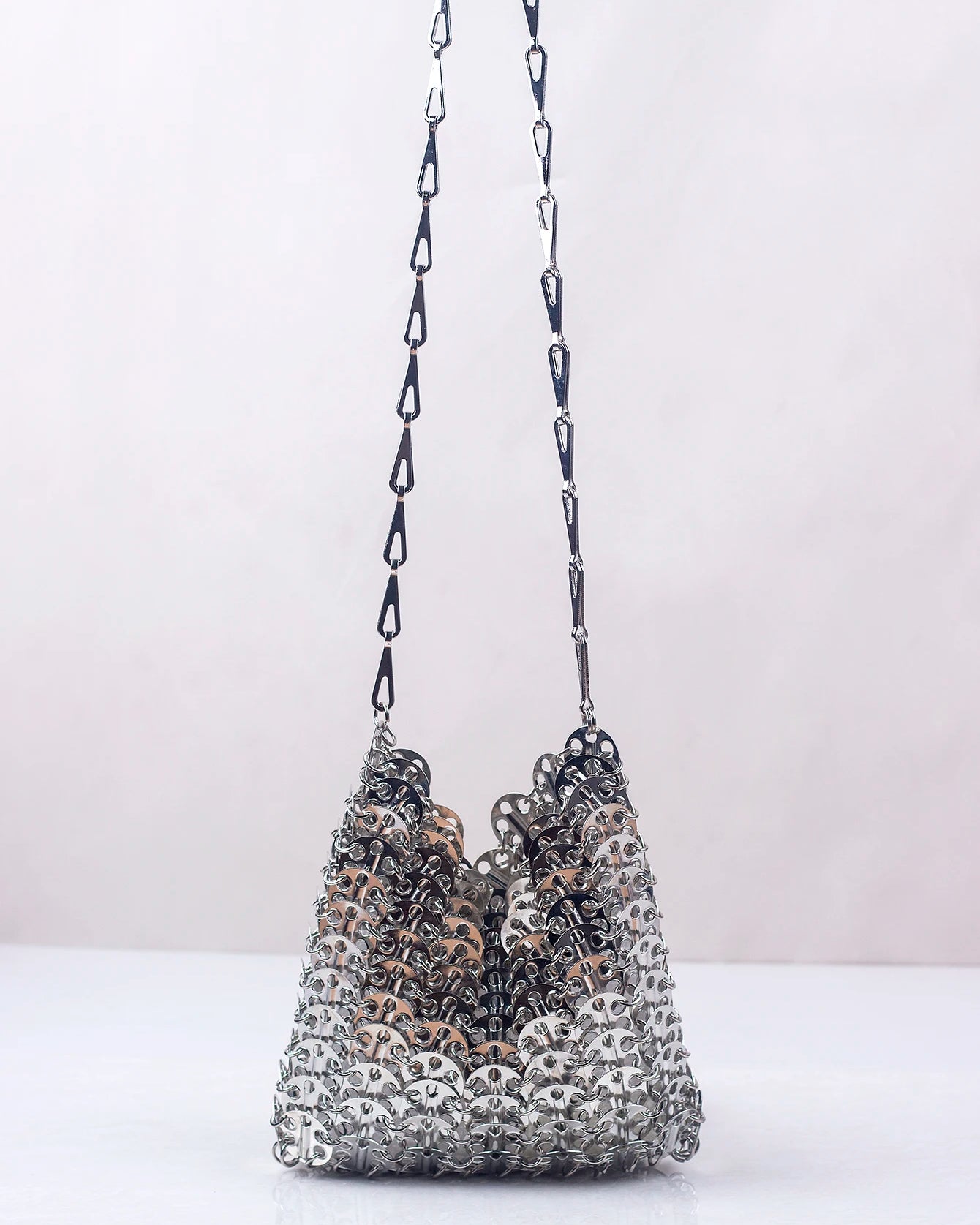Silver Metallic Sequin Bag
