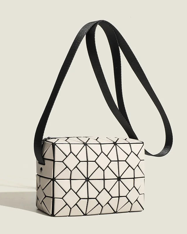 Milk Tea Geometric Handbag Crossbody Bag
