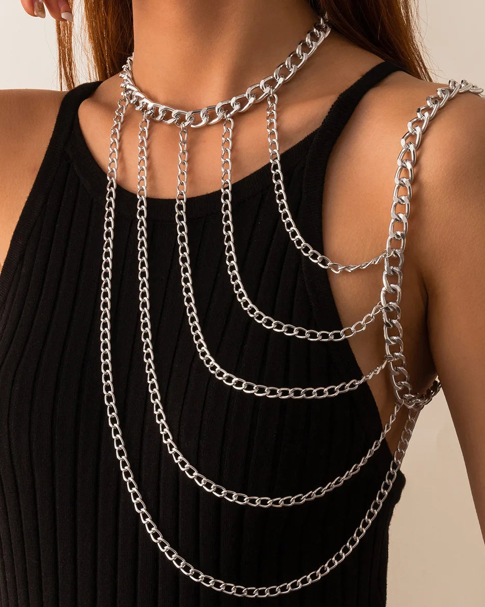 Silver Shoulder Chain Necklace