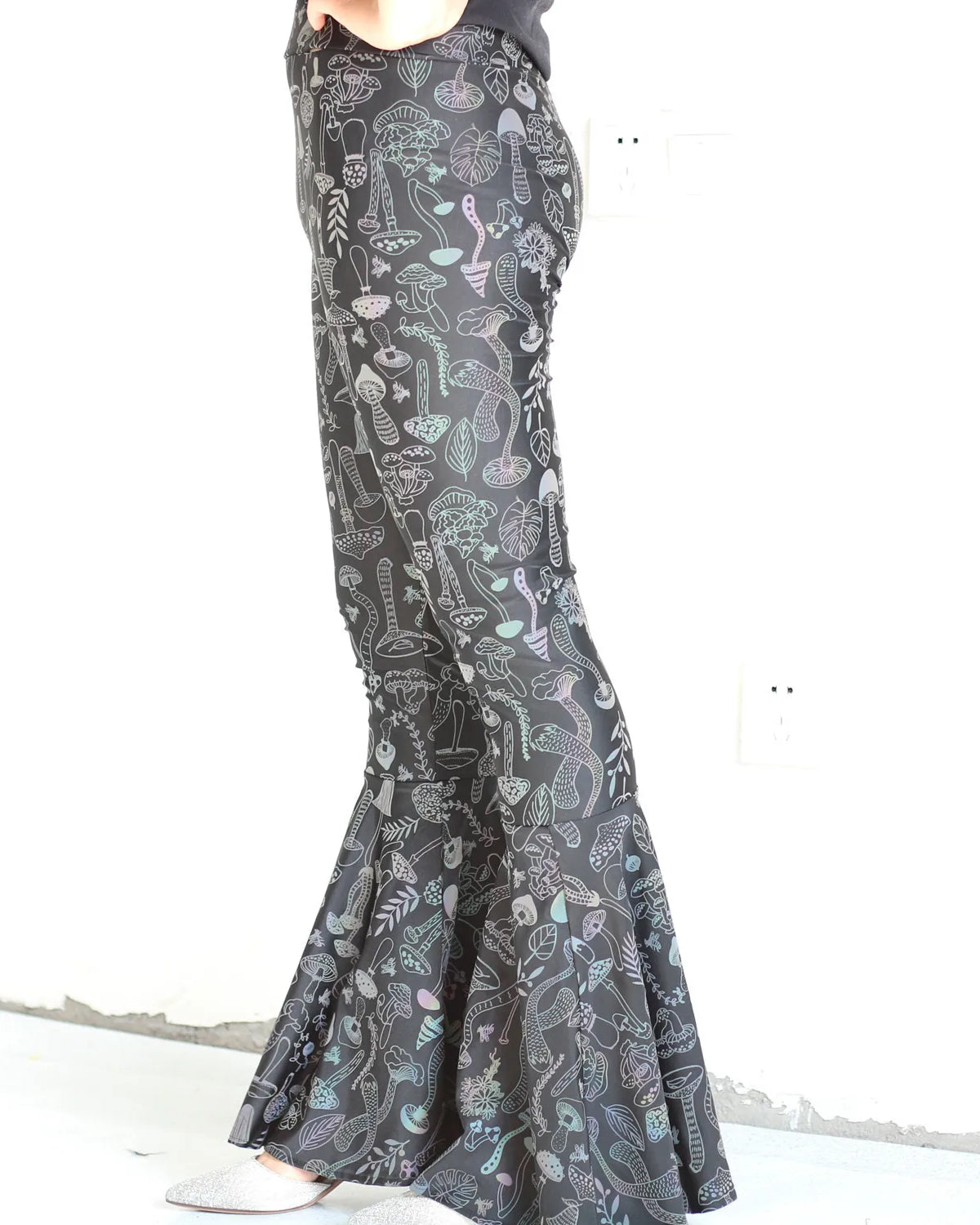 Slim Fit Reflective Bodycon Pants