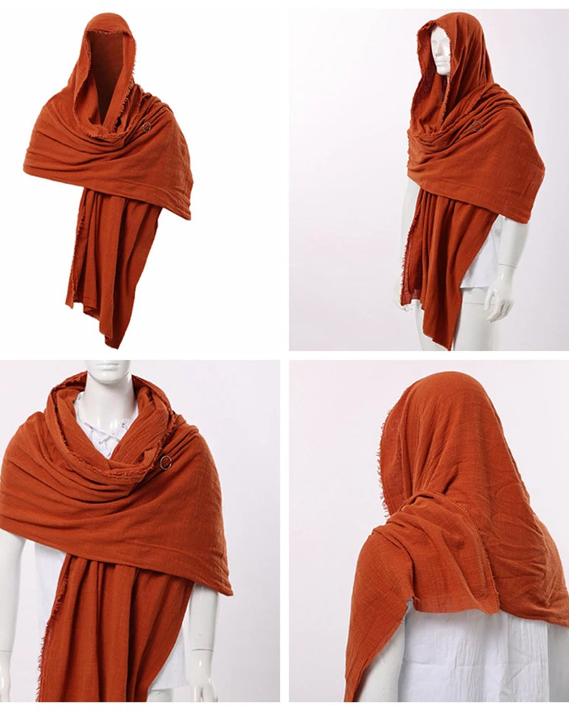 Red Scarf Hood Cloak