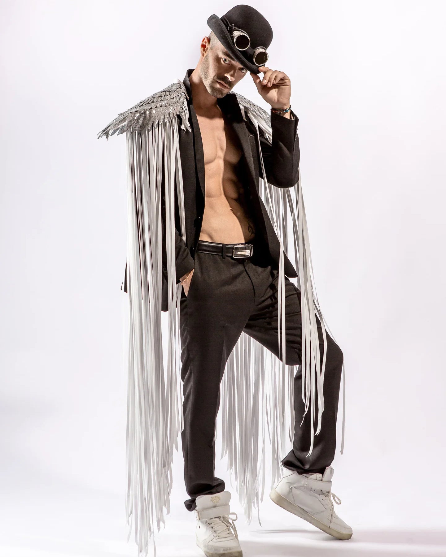 Cosplay Long Tassel Sequins Wings