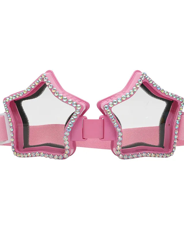 pink star Shaped Goggle Sunglasses Steampunk Cyberpunk crystals Burning man Festival Rave