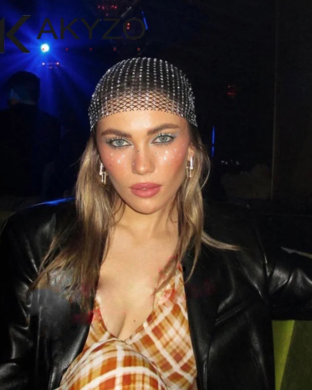 Rhinestones Headscarf