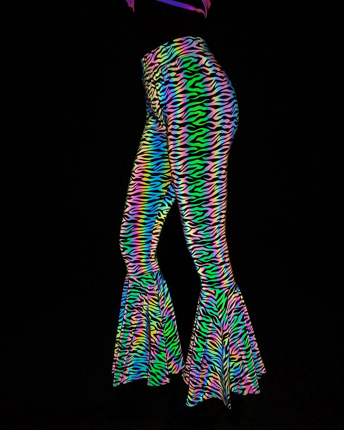 Slim Fit Reflective Bodycon Pants