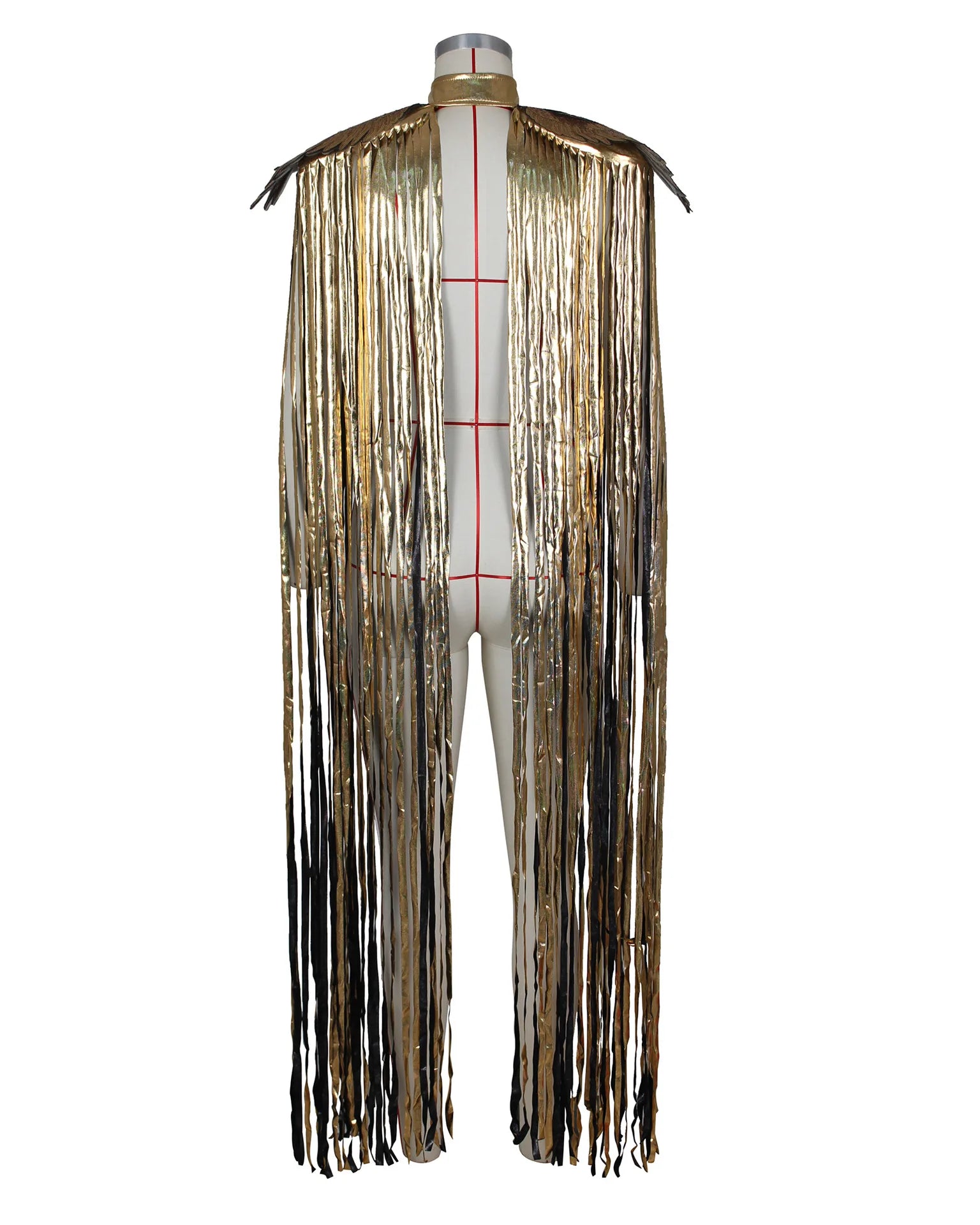 gold Cosplay Long Tassel Sequins Wings