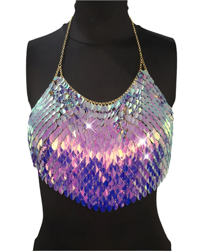 Sequin Crop Top