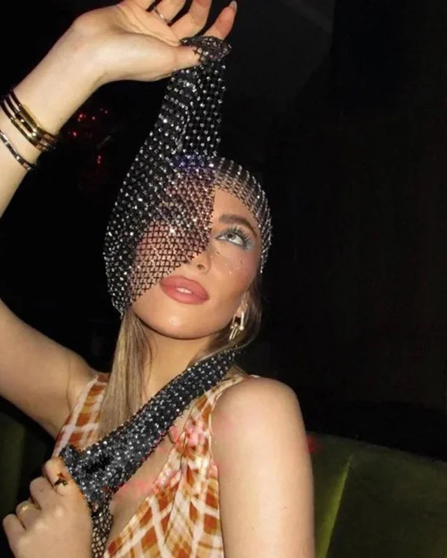 Rhinestones Headscarf