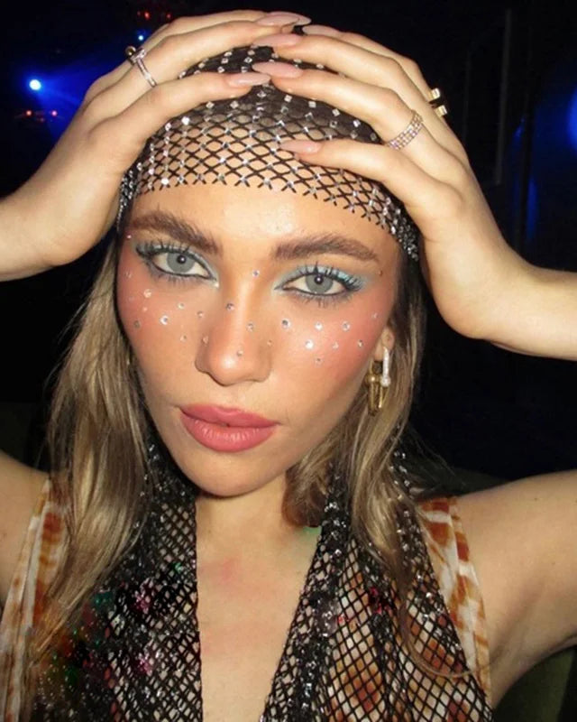 Rhinestones Headscarf