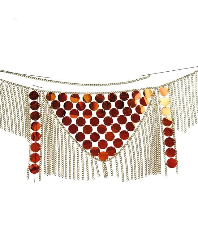 Festival Top and Tassel Mini Skirt Set