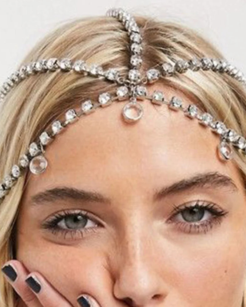 Crystal Hair Chain for Girls – Festival Headpiece