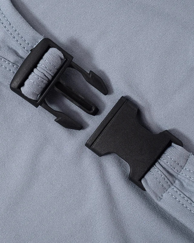 Grey Long Sleeve Bodysuit