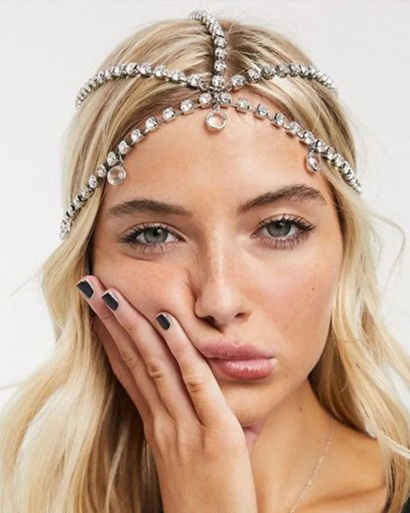 Crystal Hair Chain for Girls – Festival Headpiece