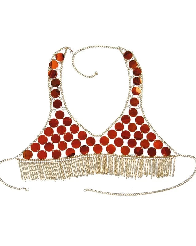 Festival Top and Tassel Mini Skirt Set