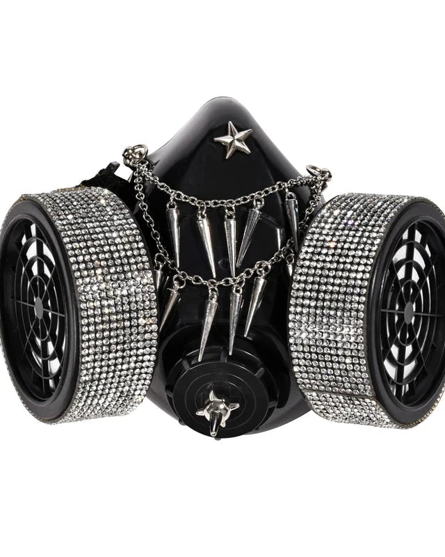 Steampunk Glasses Mask with Rhinestones