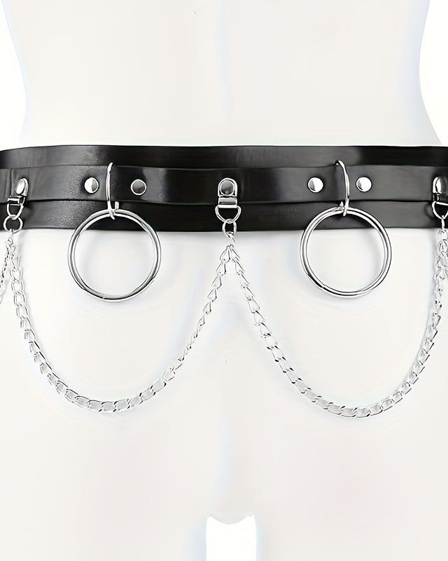 Leather Belt Waist Chain