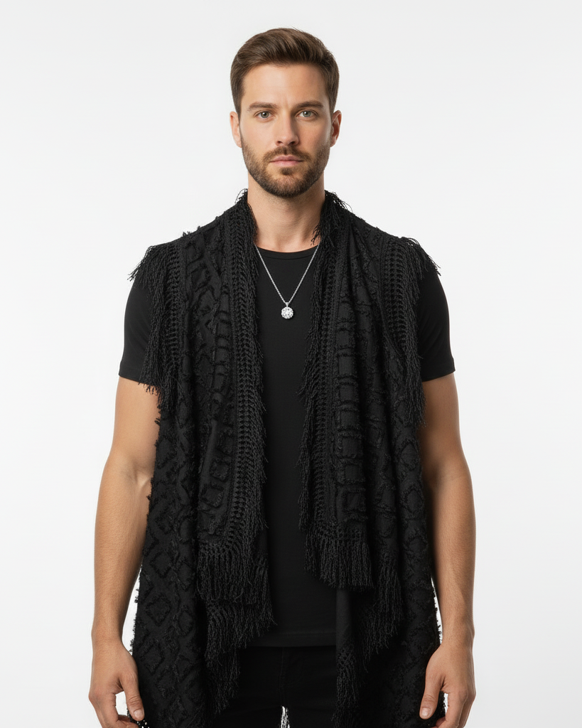Gilet Lucian Boho à Franges