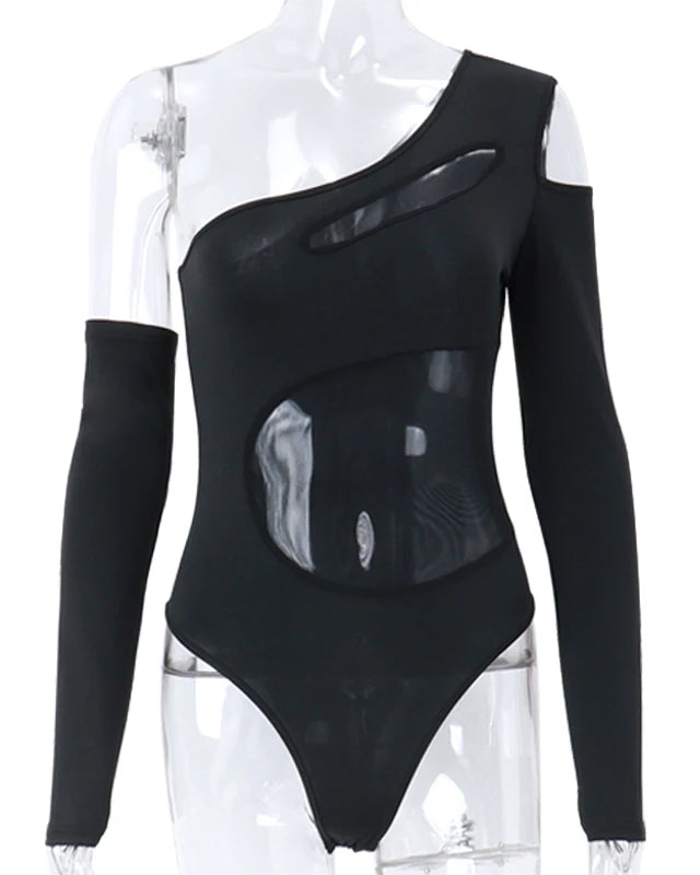 Mesh Bodysuit Black