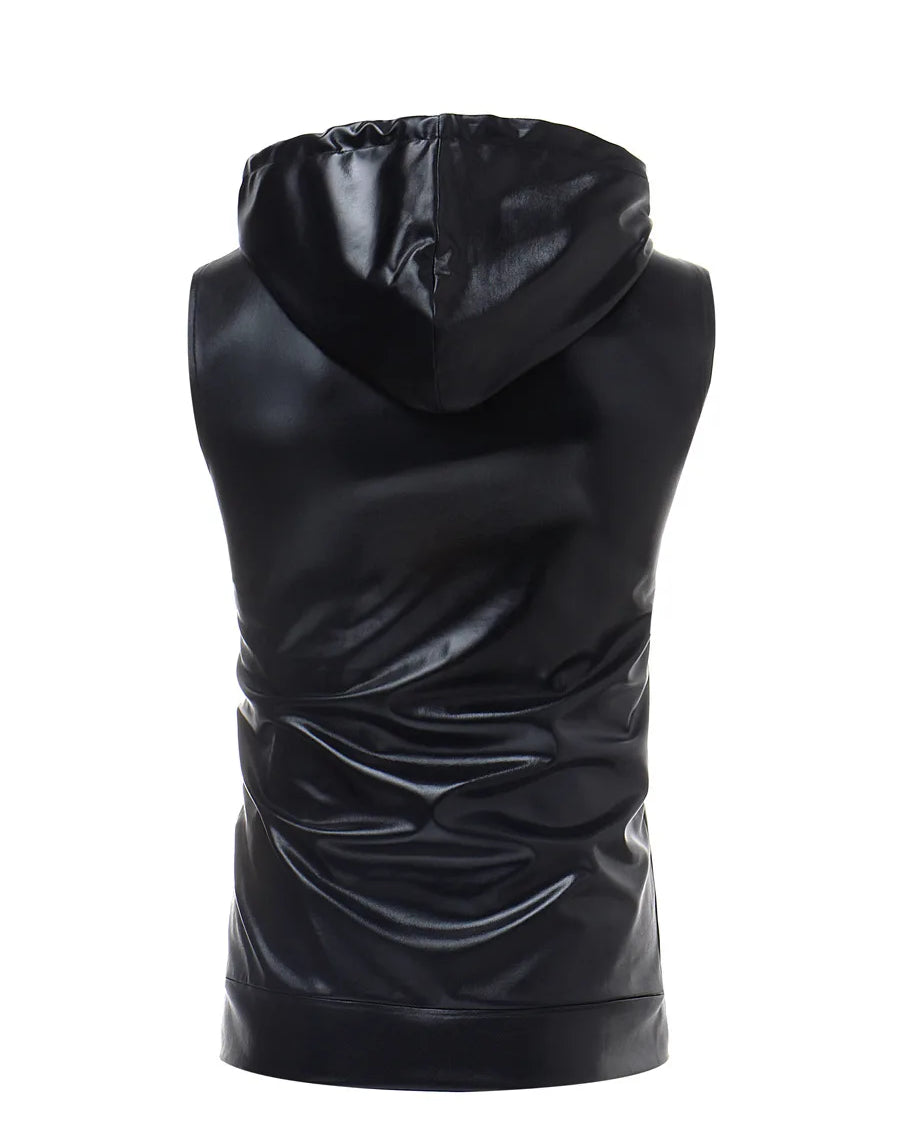 Metallic Hooded T-Shirt