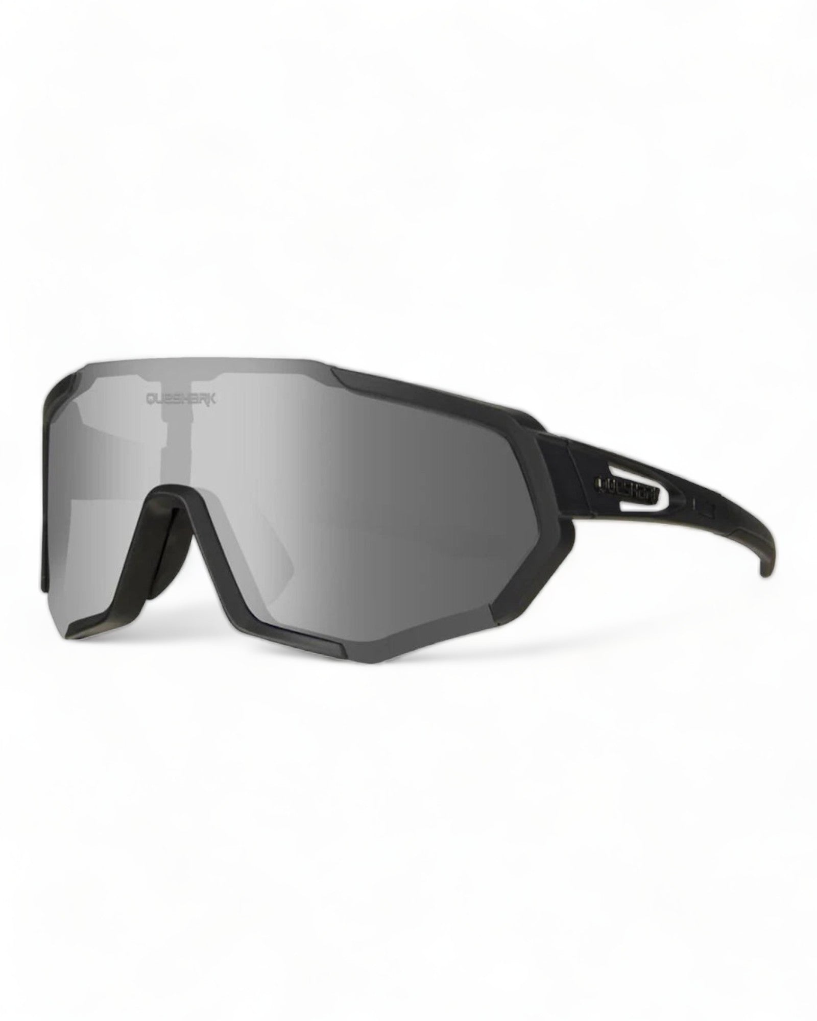 Black Lens Polarized Cycling Sport Sunglasses with anti-scratch coating and UV-400 lens protection.