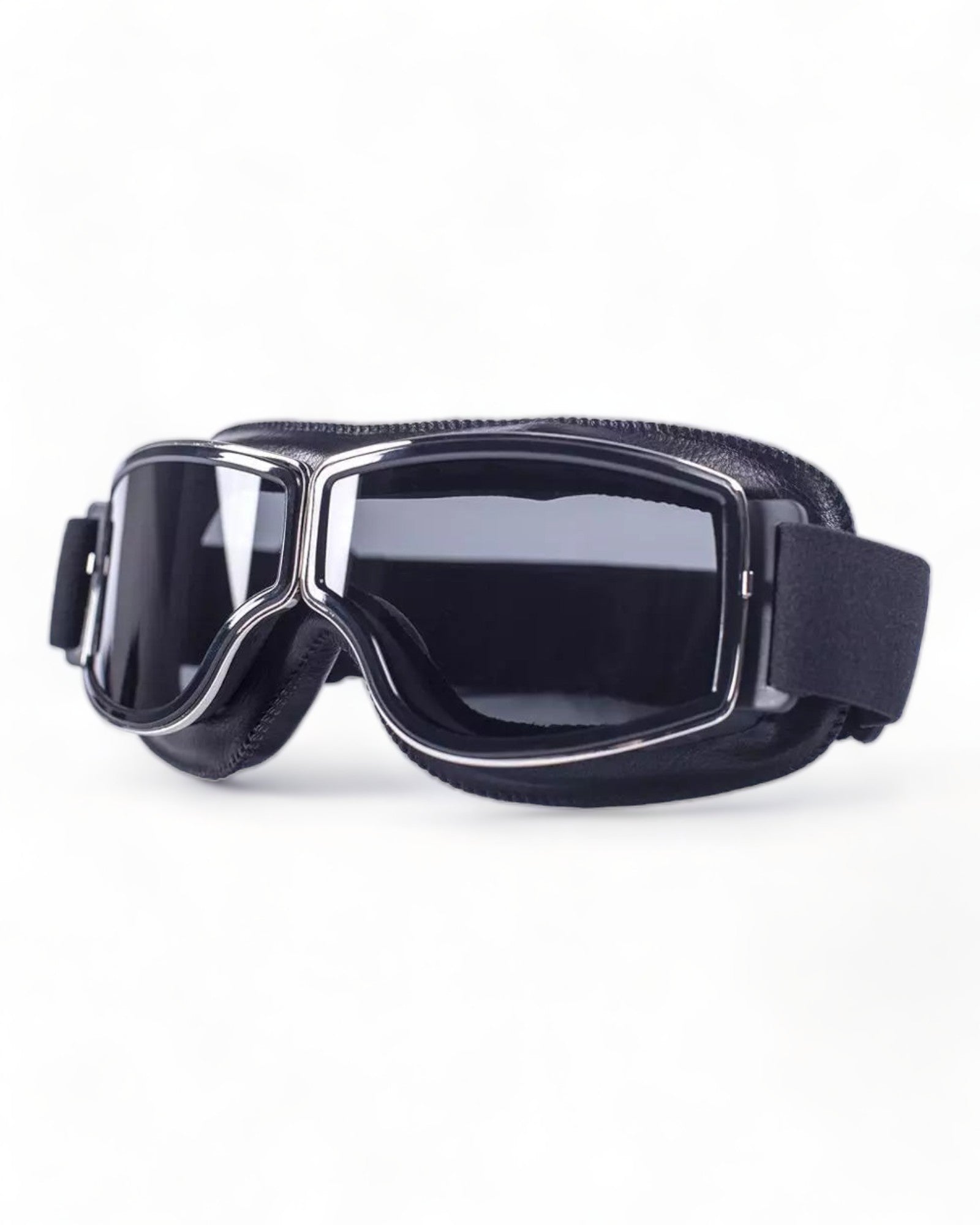 Black Motorcycle Vintage Goggles