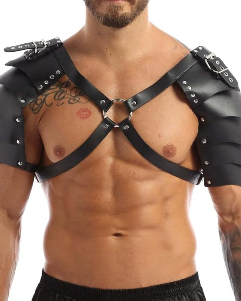 black Steampunk Shoulder Armor