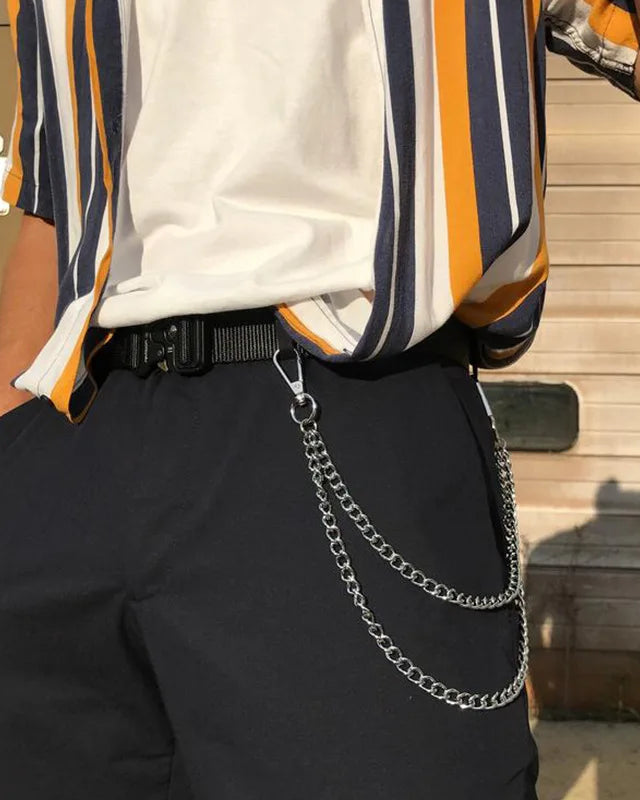 Metal Punk Rock Layered Chain Keychains Waist Key Chain Wallet Jeans Hip-hop Pants Belt Chains Jewelry Accessories