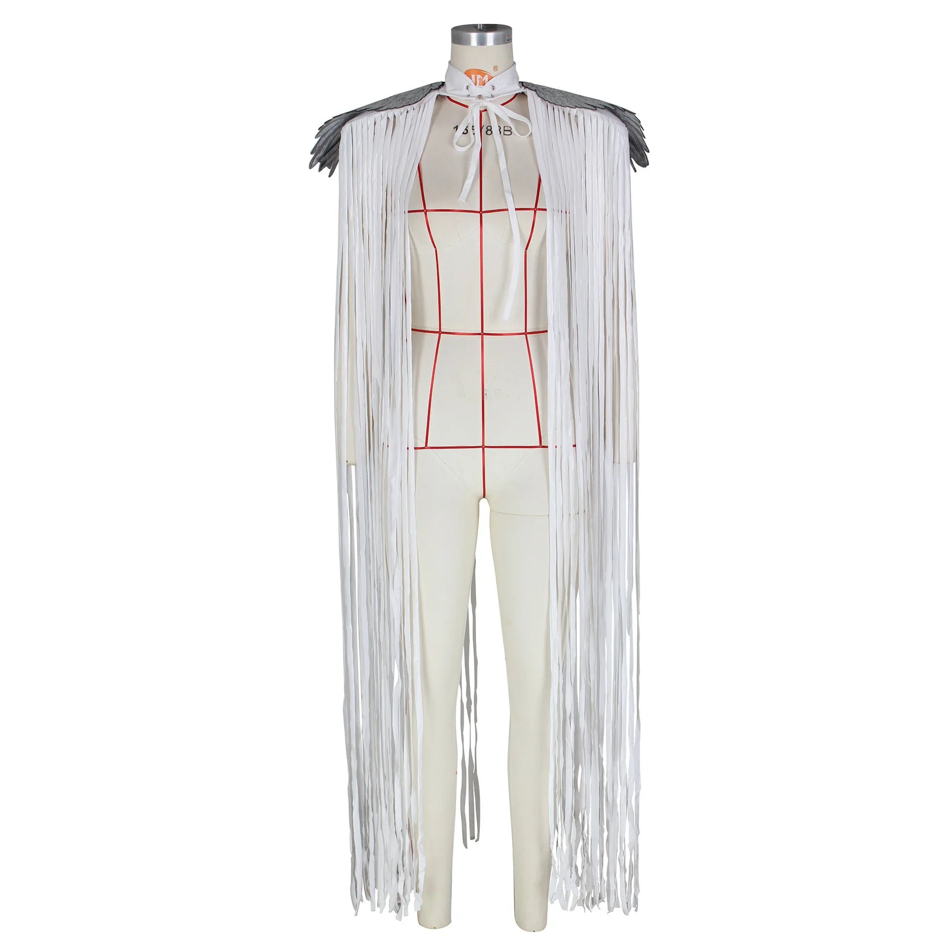 Cosplay Long Tassel Wings with flowing tassels and shimmering details, ideal for festivals.