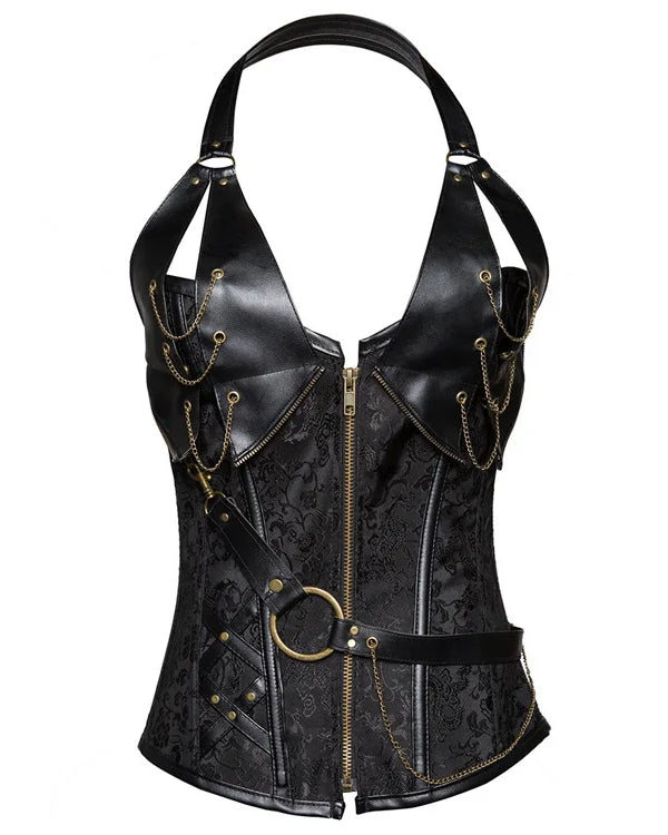 Costumes Faux Leather Top