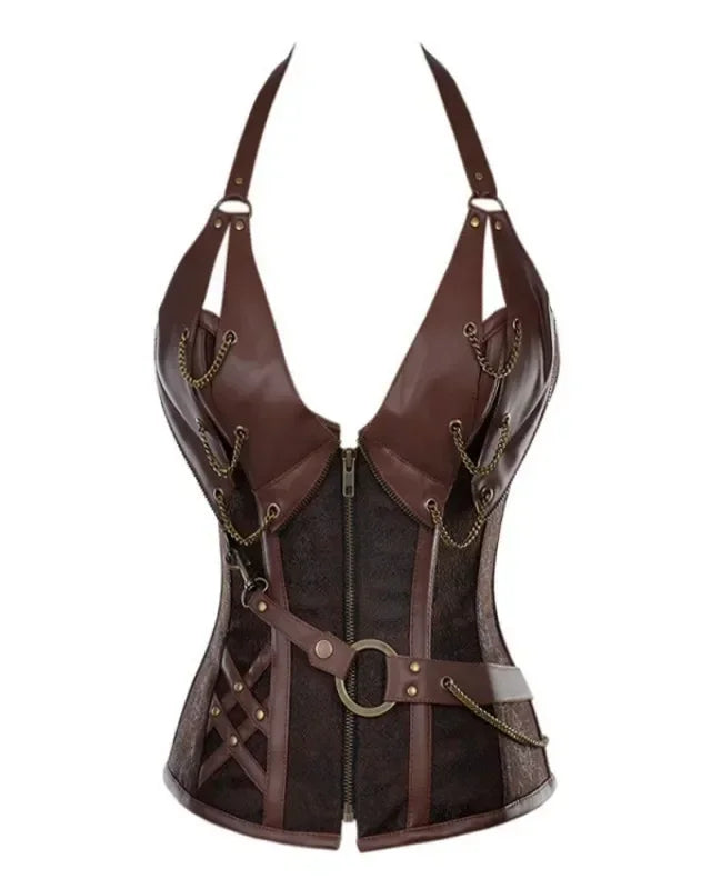 Costumes Faux Leather Top