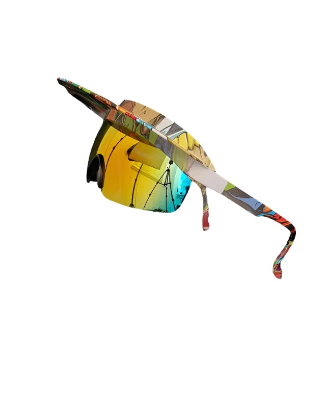 Cycling Sunglasses with Visor Festival Outfit Fashion Concert Rave outfits