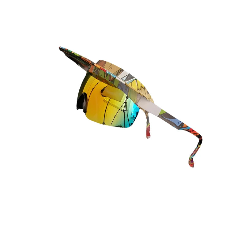 Cycling Sunglasses with Visor Festival Outfit Fashion Concert Rave outfits