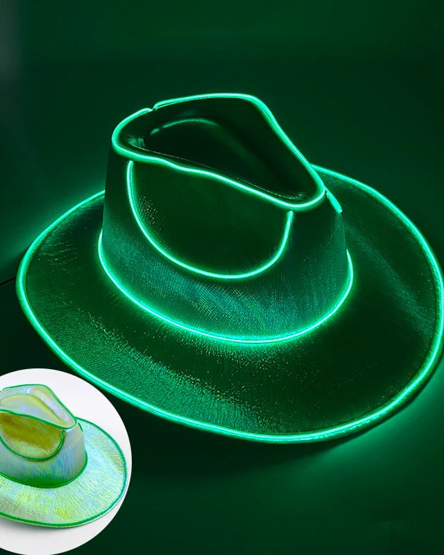 green Neon Rancher Cowboy Hat