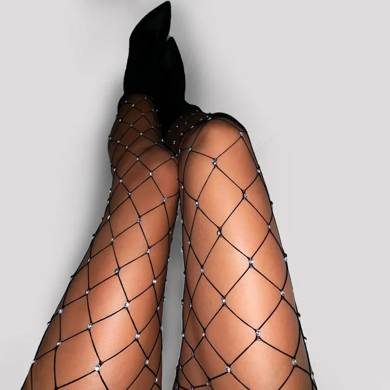 Fishnet Tights with Stones