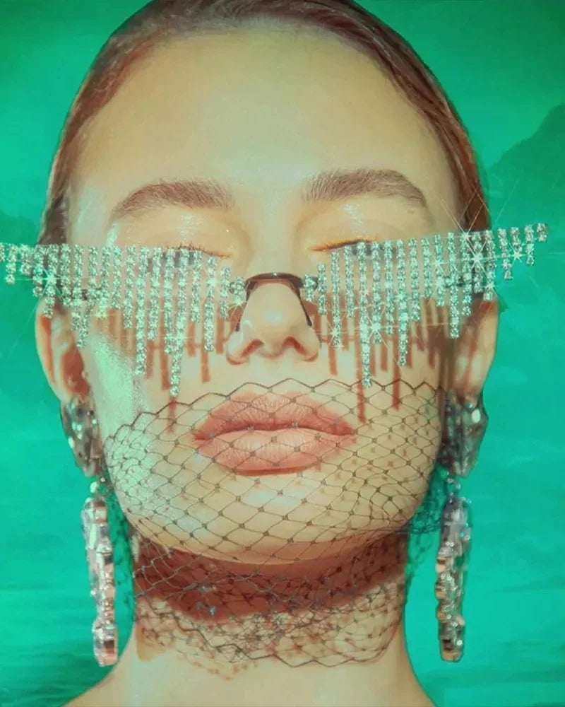 Glitter Cat-Eye Sunglasses