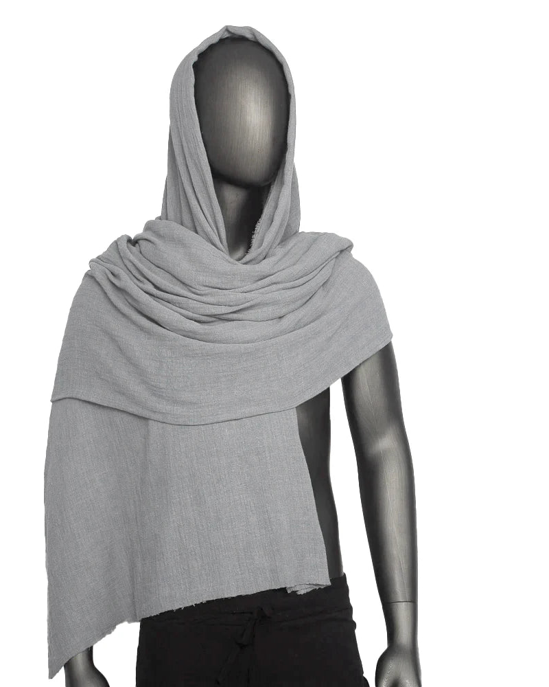 Gray Scarf Hood Cloak