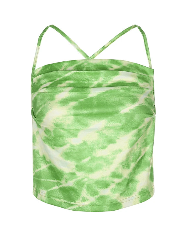 Green Dye Crop Top