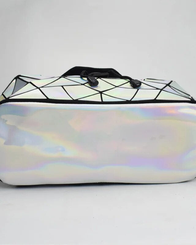 Holographic Backpack Rave Festival Silver
