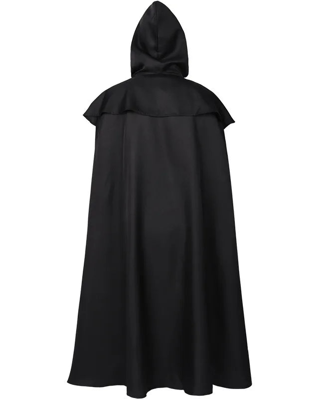 Black Hooded Cloak Cape