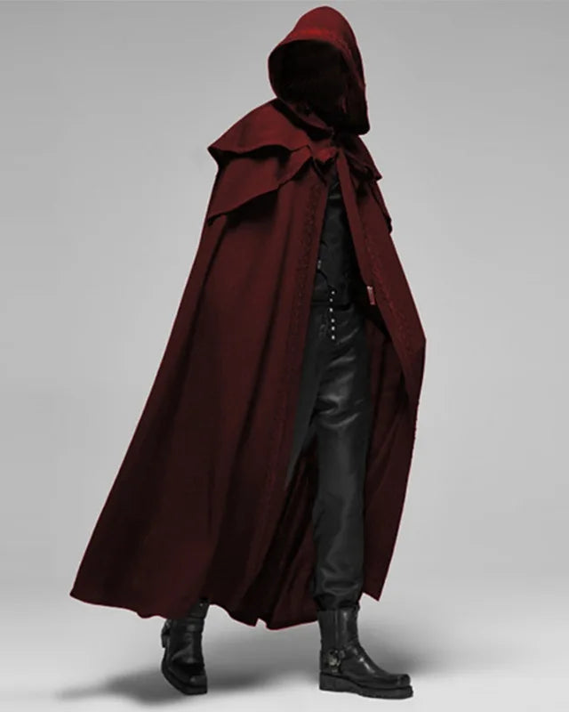 Red Hooded Cloak Cape