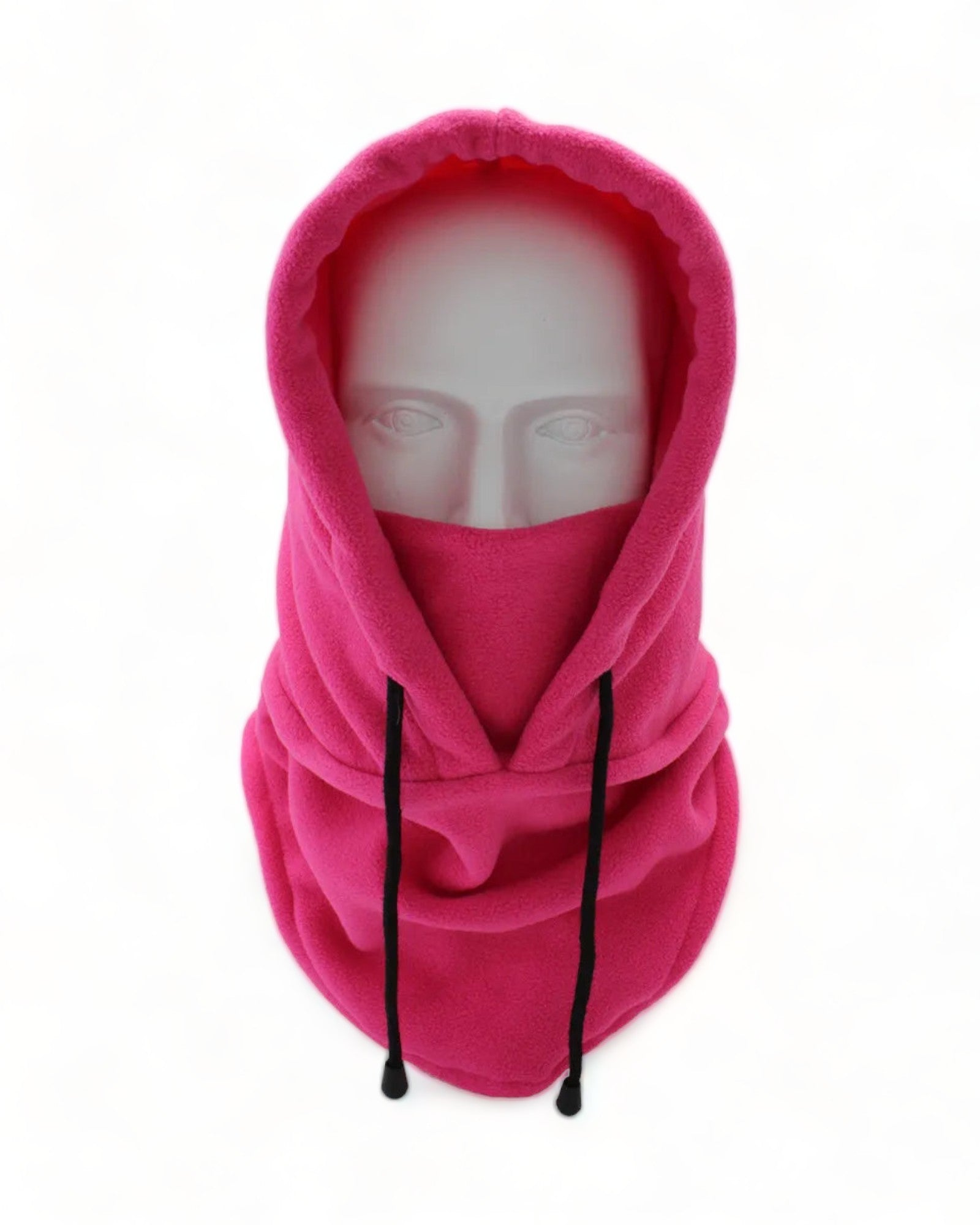 Hot Pink Windproof Padded Hood